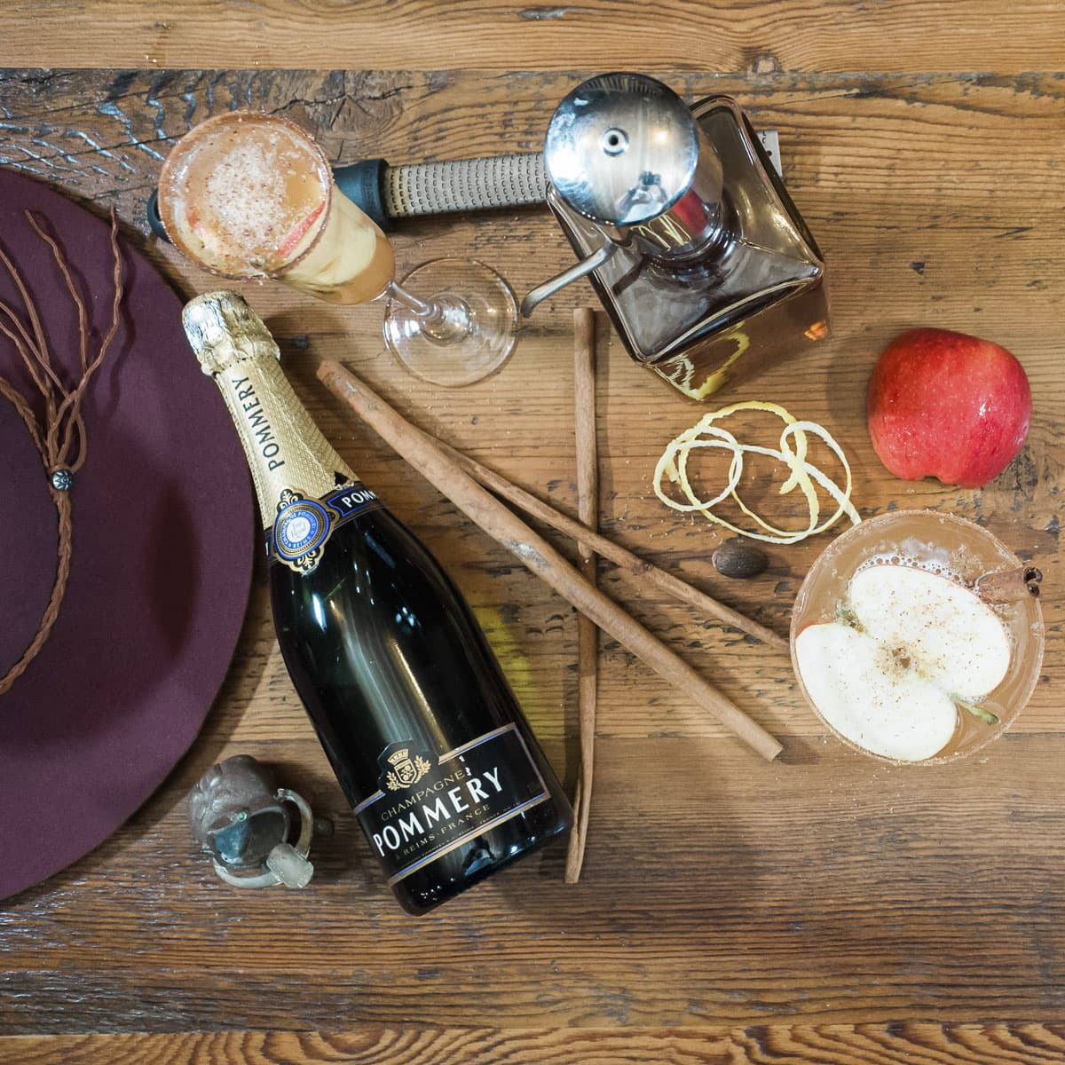 Apple Bourbon Bellini